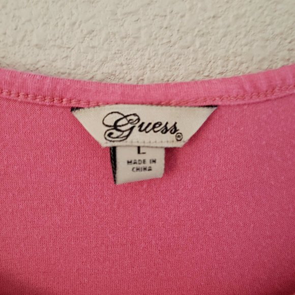 🆓 Guess Flowy Tiered Jersey Camisole - Size L - Picture 3 of 5